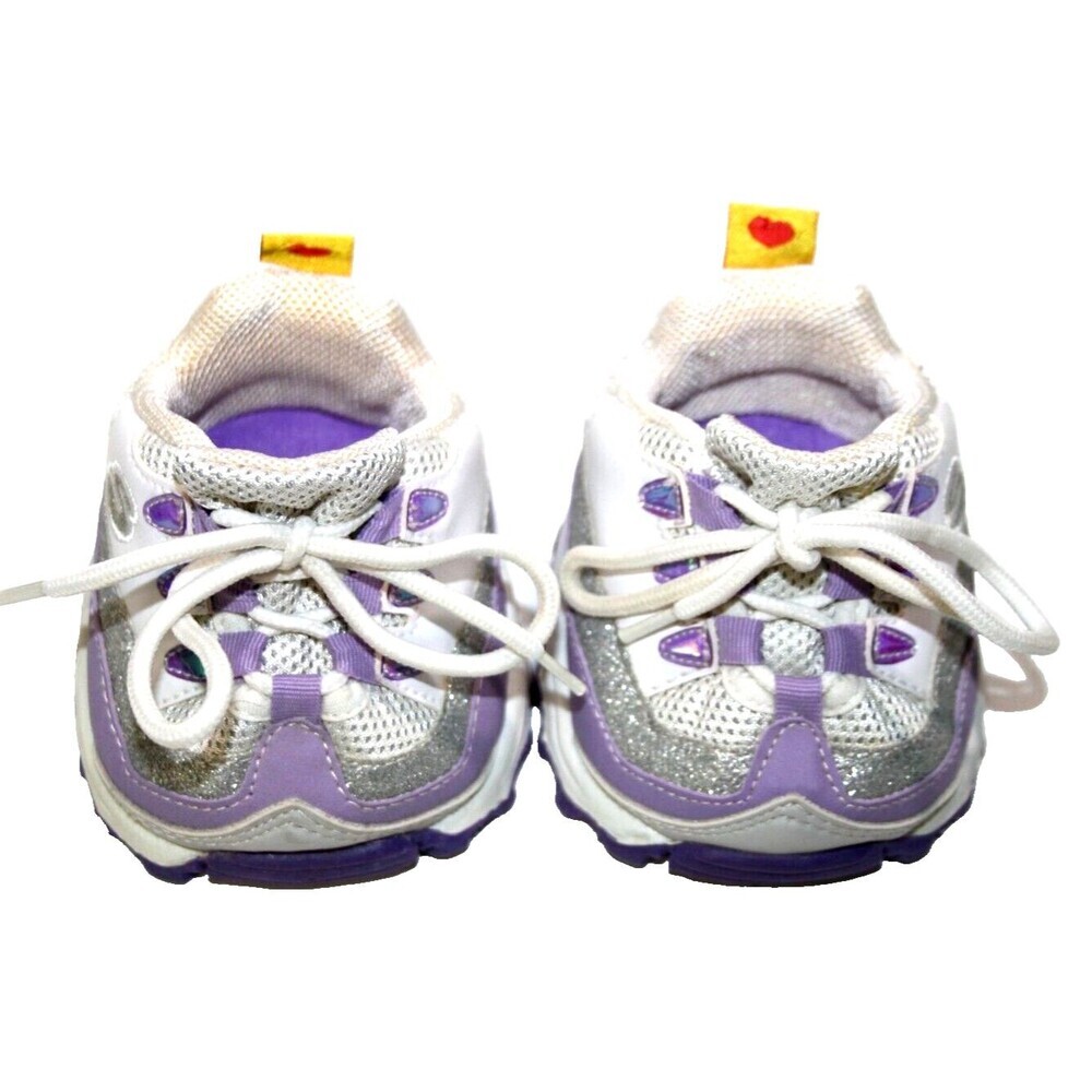 Build a Bear BABW Lavender White Sketchers Tennis Sneaker Shoes Accessories